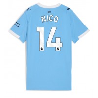 Stroje piłkarskie Manchester City Nico Gonzalez #14 Koszulka Podstawowej dla damskie 2025-26 Krótki Rękaw